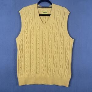 Golf Wang Sweater Vest Mens Large Cable Knit Wool Pullover Tyler the Creator